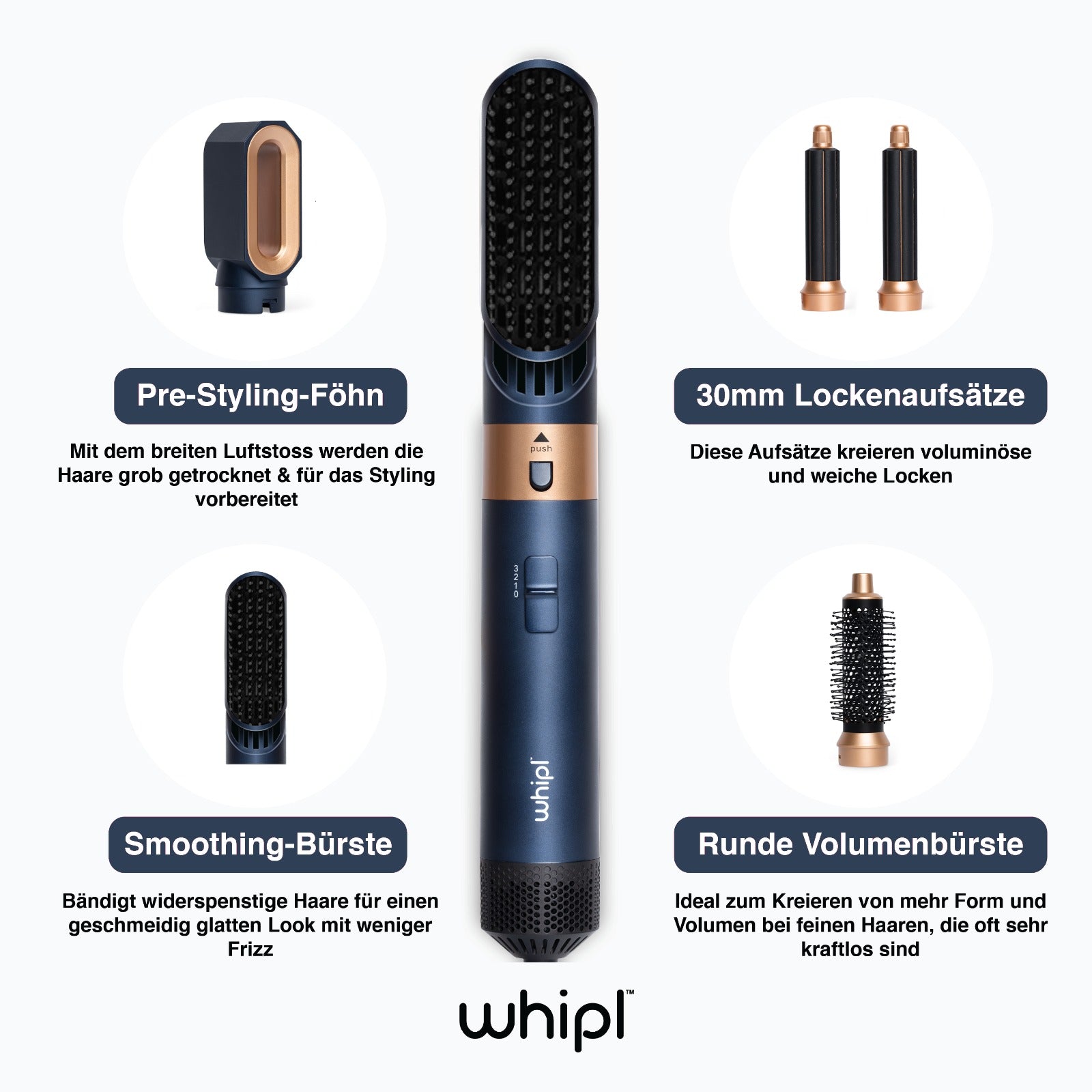 Whipl™ AirStyler + eBook gratuito