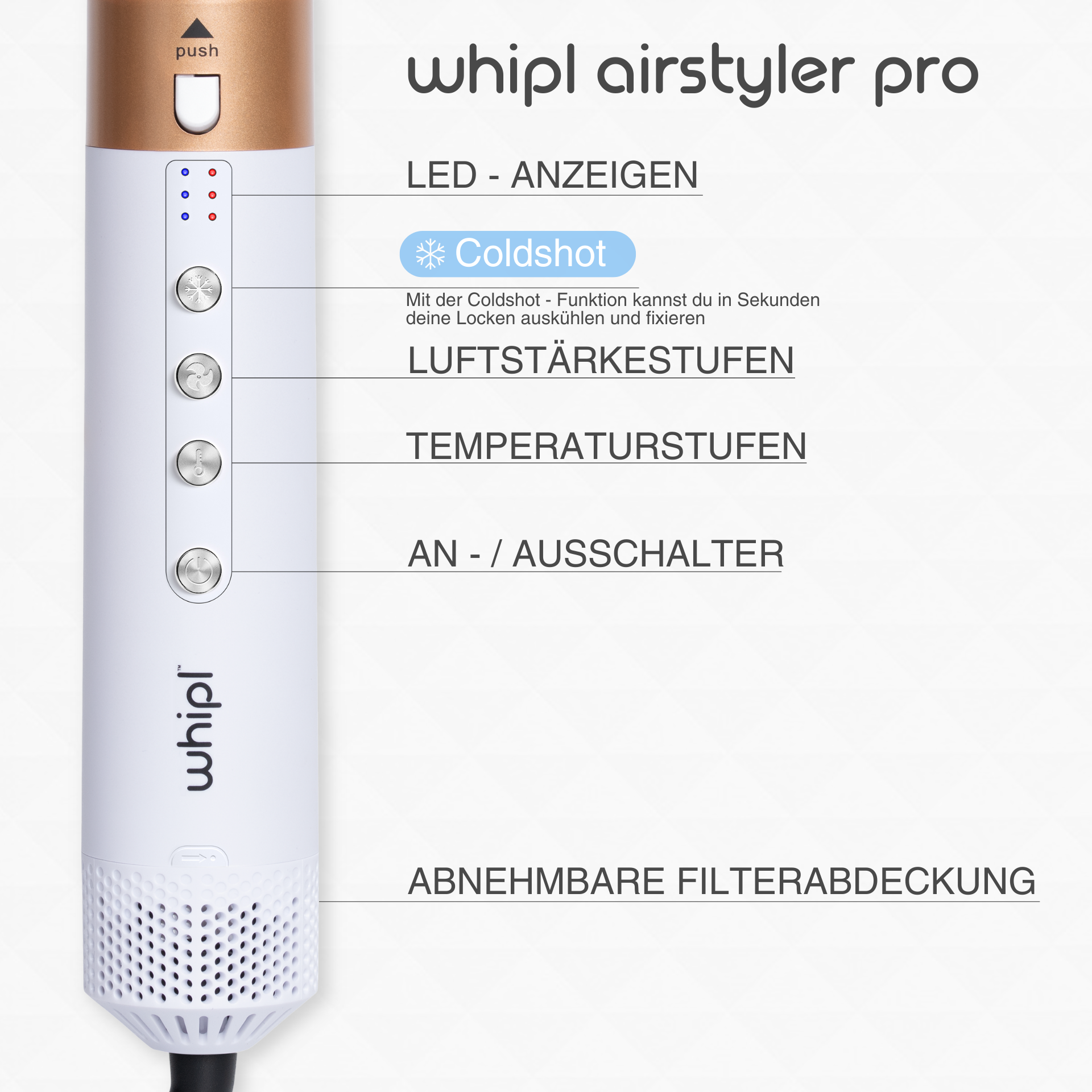 Whipl™ AirStyler + eBook gratuito